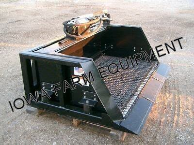 shaker bucket for skid steer|skid steer screen bucket.